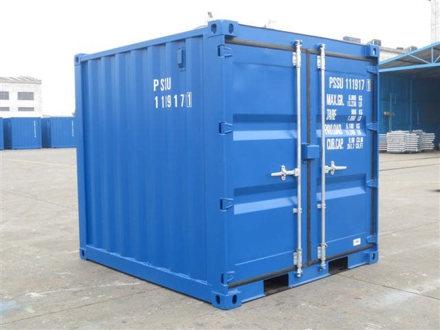 8' Newbuild Blue Container