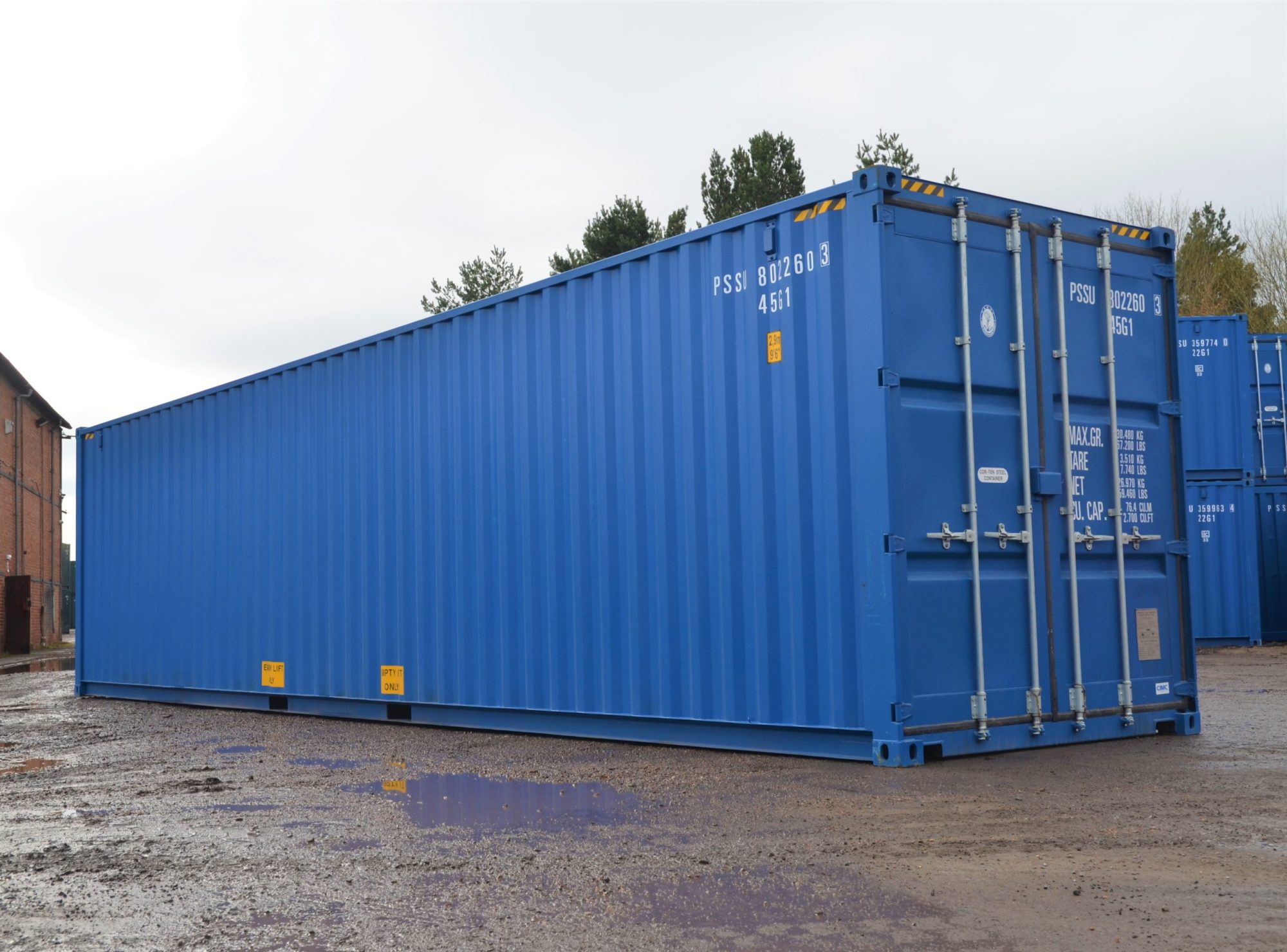 40' Newbuild Hi-Cube Blue Container